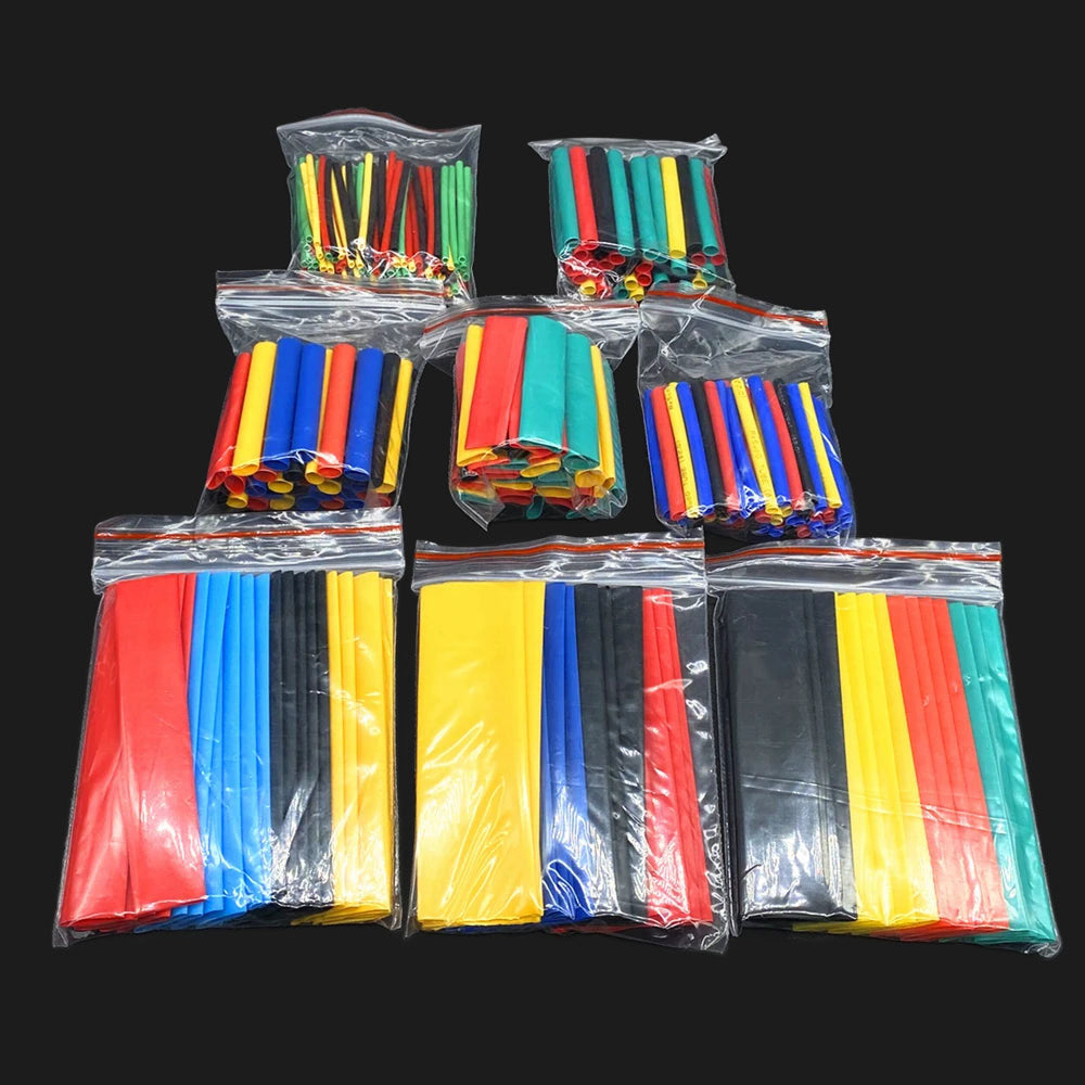 Heat Shrink Tubing Kit — Assorted Bags — Dark Background