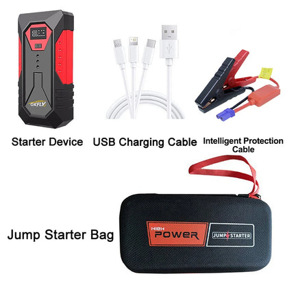 3000A–4000A Portable Car Jump Starter | Power Bank | Petrol & Diesel