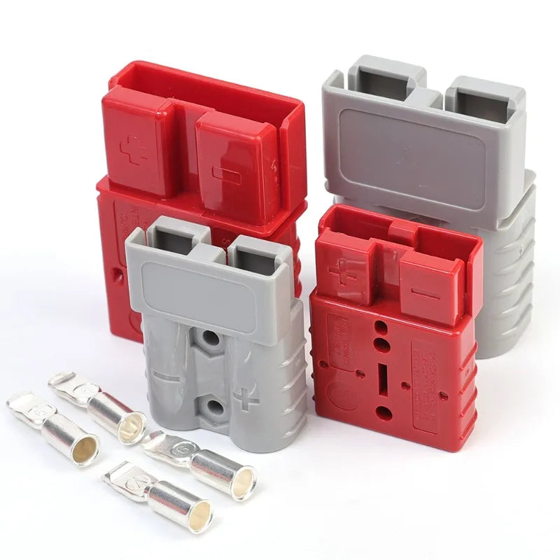 Anderson Plug 50A & 120A | Copper Contact 600V DC | Single & Twin Pack