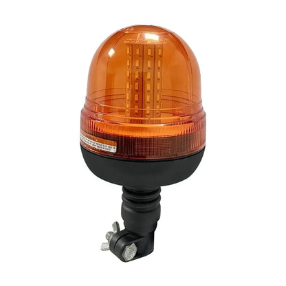 Amber LED Warning Beacon | 60 LED Flexible Strobe | 3 Flash Modes | 12V 24V | Truck Machinery