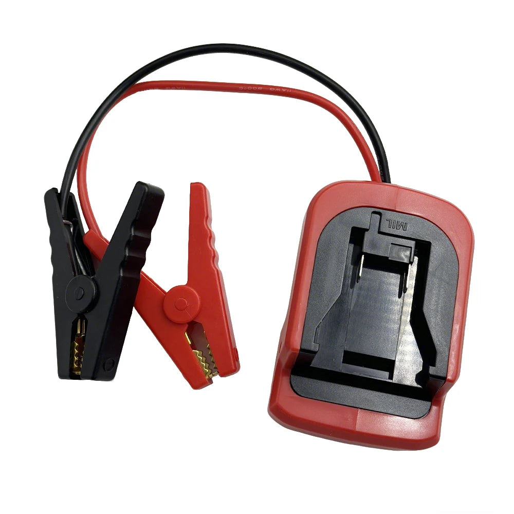Milwaukee 18V Battery Jump Starter Adapter | Emergency Car Booster Cable | 12V Vehicles