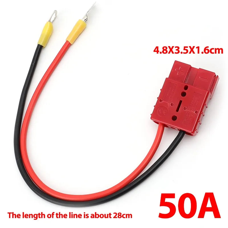 50A Anderson Plug Quick Connect Battery Lead | Pre-Wired | 12V 24V | Single & Twin Pack