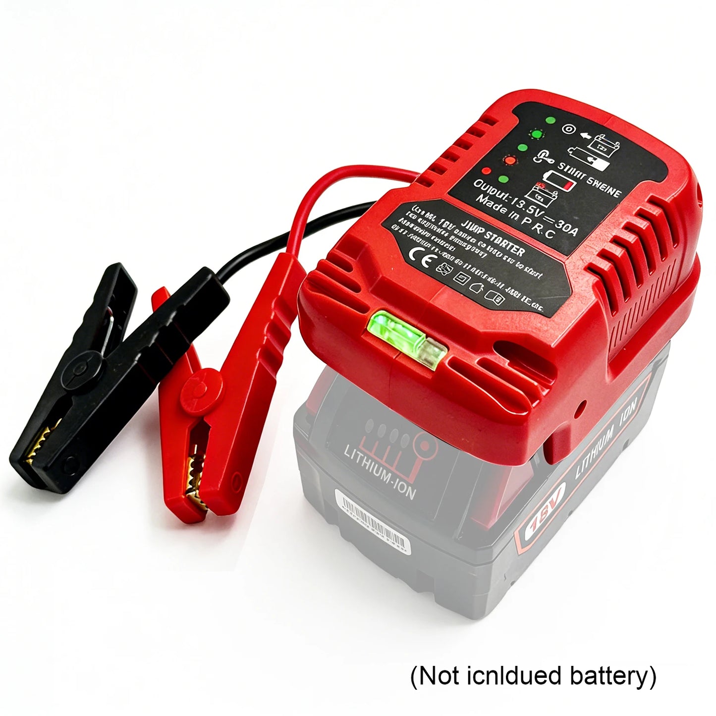 Milwaukee 18V Battery Jump Starter Adapter | Emergency Car Booster Cable | 12V Vehicles