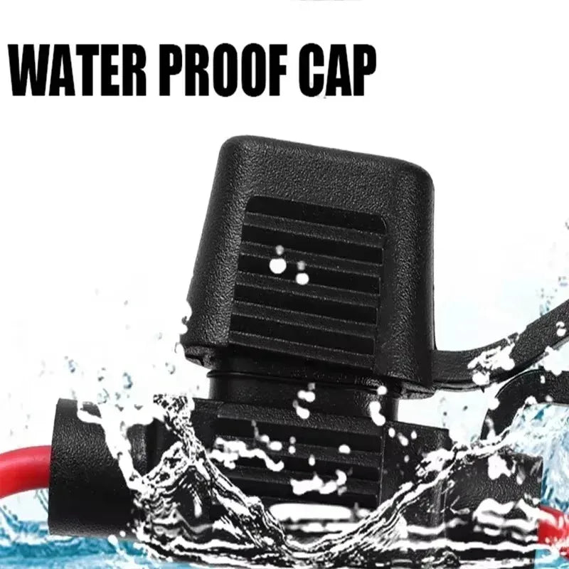 Mini Blade Inline Fuse Holder | Splash-Proof | 12V 30A | Automotive | 5–20 Pack