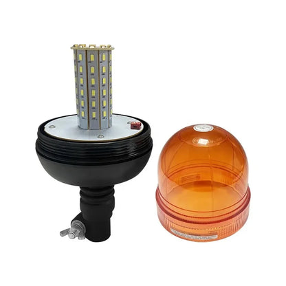 Amber LED Warning Beacon | 60 LED Flexible Strobe | 3 Flash Modes | 12V 24V | Truck Machinery