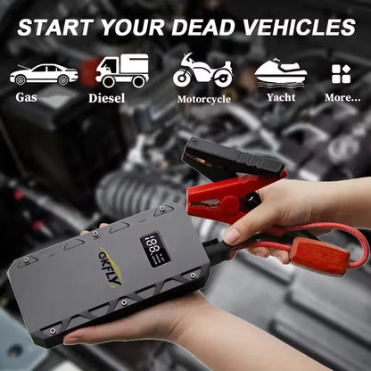 High Power Car Jump Starter | 3000A–9000A | Suits Petrol & Diesel | 12V | With Carry Case