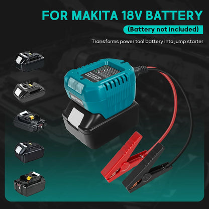 Makita 18V Battery Jump Starter Adapter | Emergency Car Booster Cable | 12V Vehicles