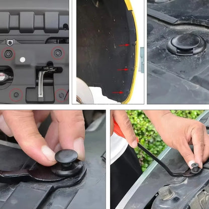 Car Body Panel Retainer Clips | Push Rivet Fastener Kit | Mixed Sizes | With Trim Tools