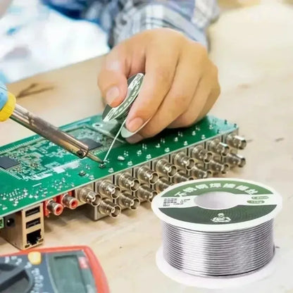 Rosin Core Solder Wire | 63/37 Tin | No-Clean Flux 2% | 0.8mm & 1.0mm | 20g–100g