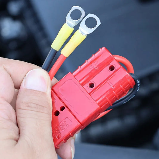 50A Anderson Plug Quick Connect Battery Lead | Pre-Wired | 12V 24V | Single & Twin Pack