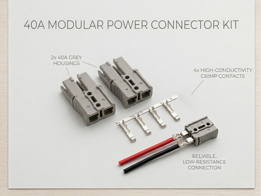 40A Anderson Plug | High-Current DC Connector | 12V 24V | SB40 Compatible