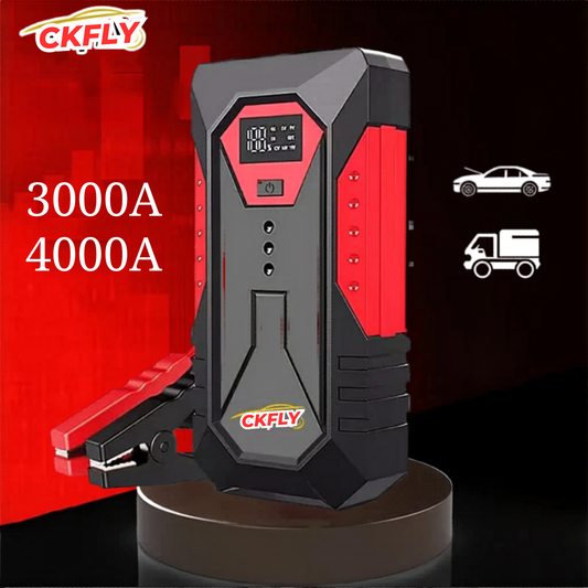3000A–4000A Portable Car Jump Starter | Power Bank | Petrol & Diesel